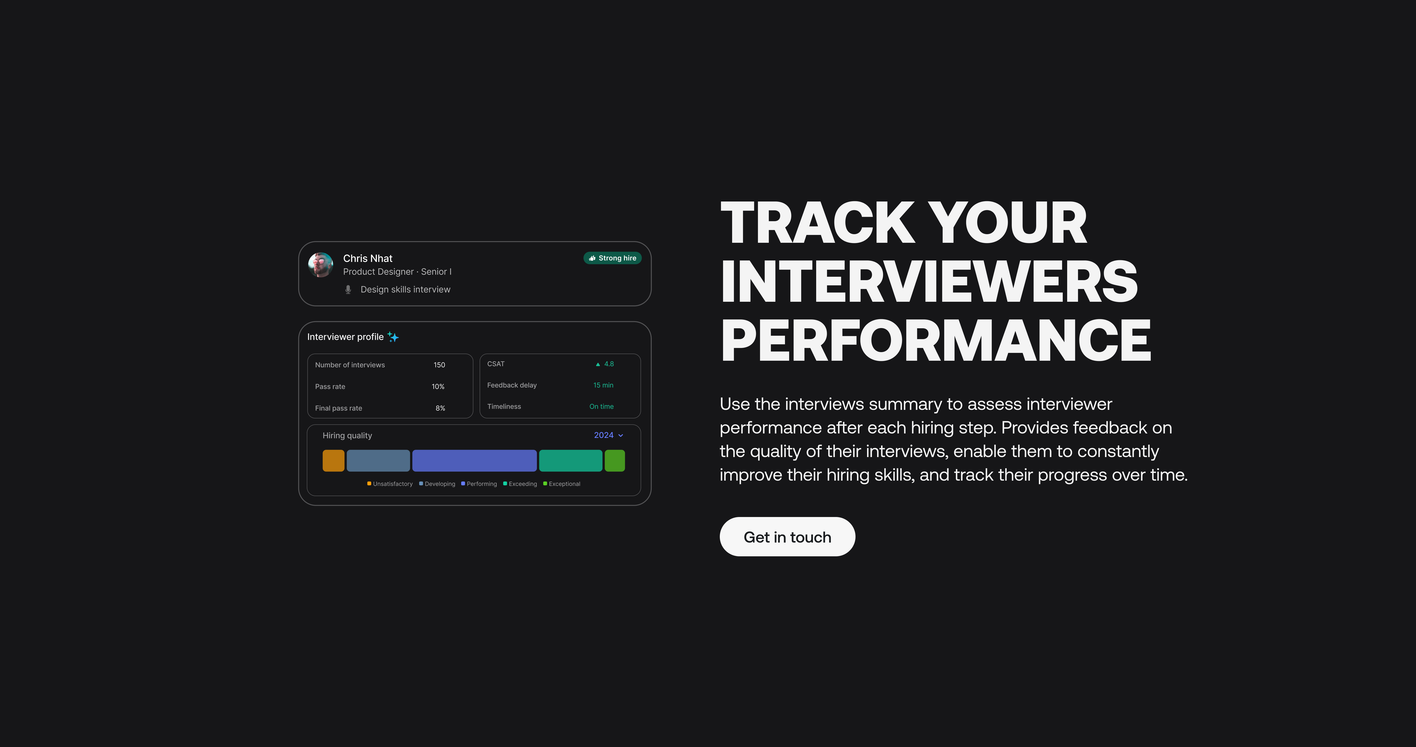 track interviewers